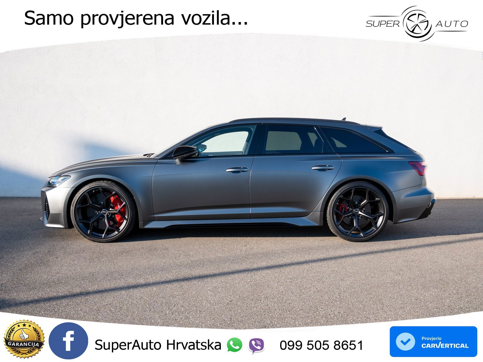 Audi RS6 Avant 4.0 TFSI V8 performance (630 KS)  quattro tiptronic ZRAČNI+ACC+GR SJED+KAM+PANO
