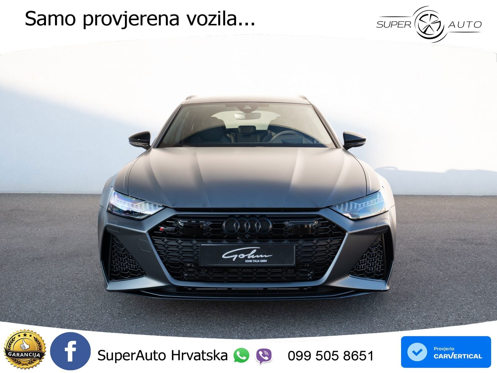 Audi RS6 Avant 4.0 TFSI V8 performance (630 KS)  quattro tiptronic ZRAČNI+ACC+GR SJED+KAM+PANO