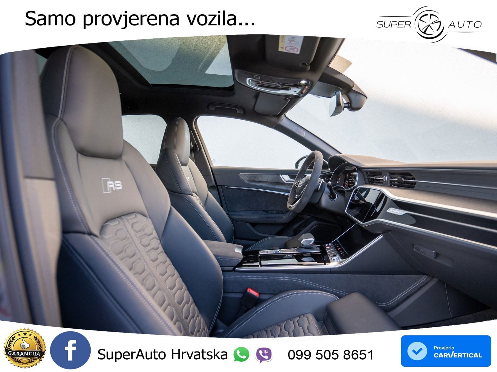 Audi RS6 Avant 4.0 TFSI V8 performance (630 KS)  quattro tiptronic ZRAČNI+ACC+GR SJED+KAM+PANO