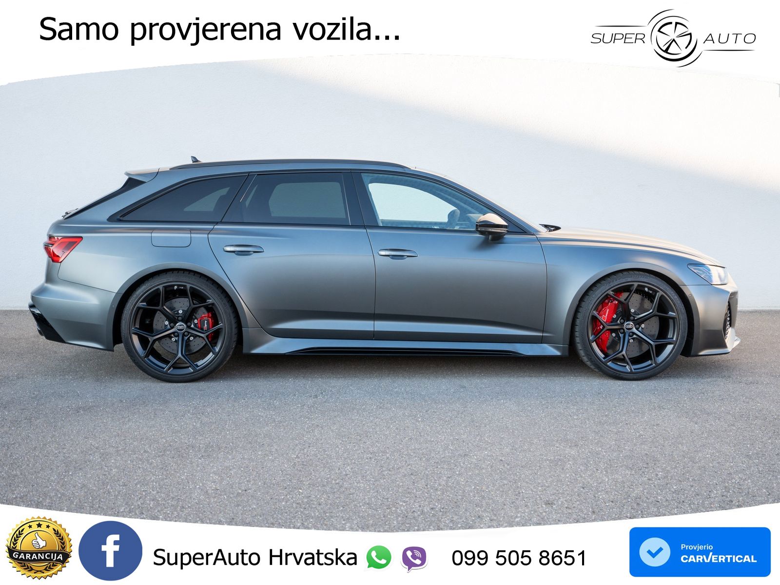Audi RS6 Avant 4.0 TFSI V8 performance (630 KS)  quattro tiptronic ZRAČNI+ACC+GR SJED+KAM+PANO