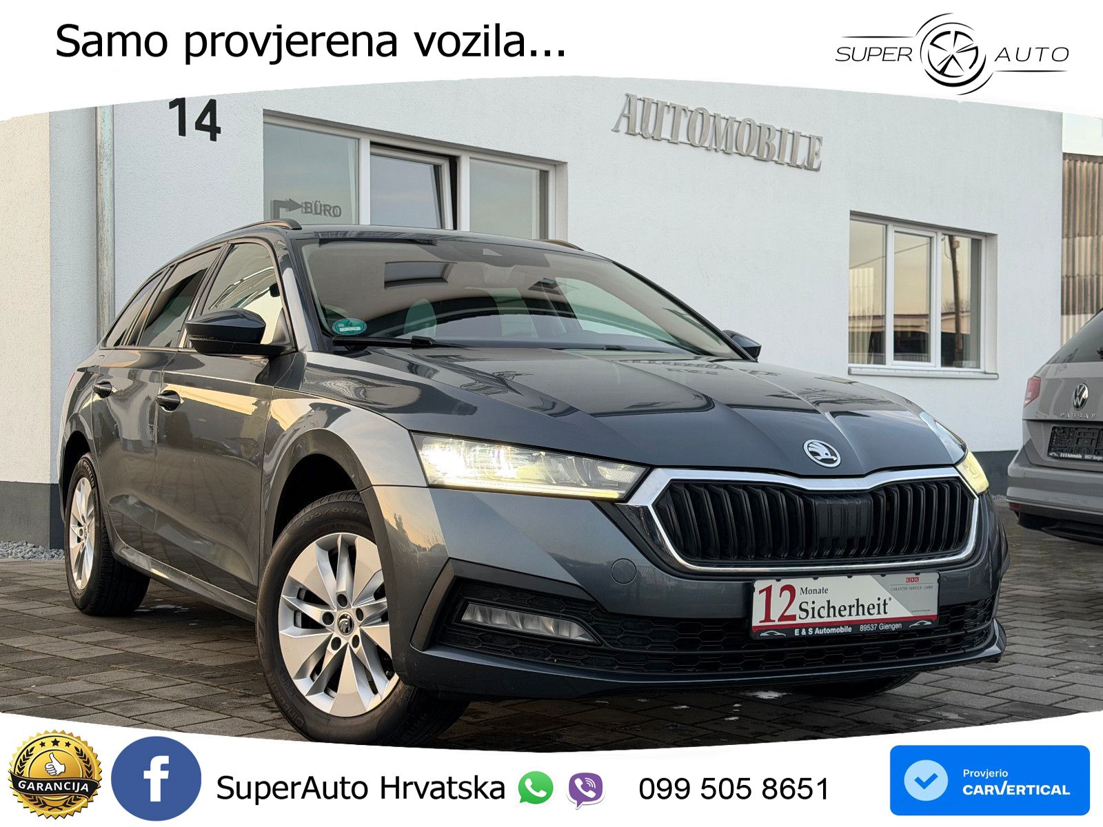 Škoda Octavia Combi 2.0 TDI (150 KS) DSG LED+GR SJED+ACC