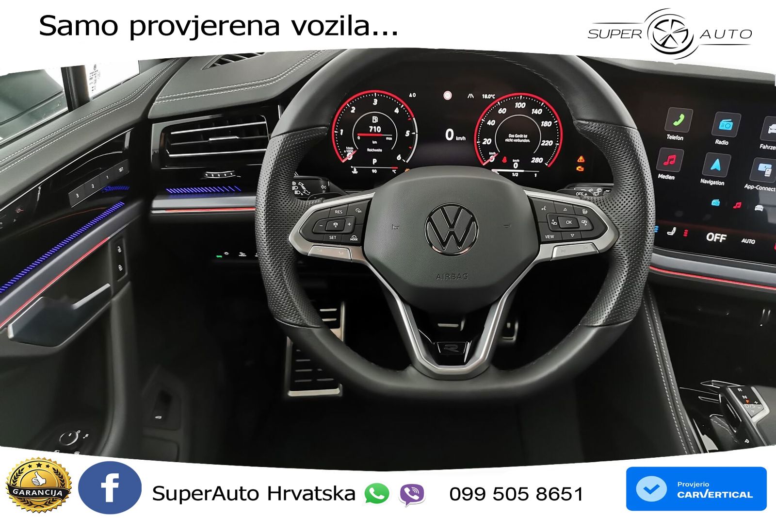 Volkswagen Touareg 3.0 V6 TDI (231 KS) 4MOTION Tiptronic ZRAČNI+ACC+4xGR SJED+KAM