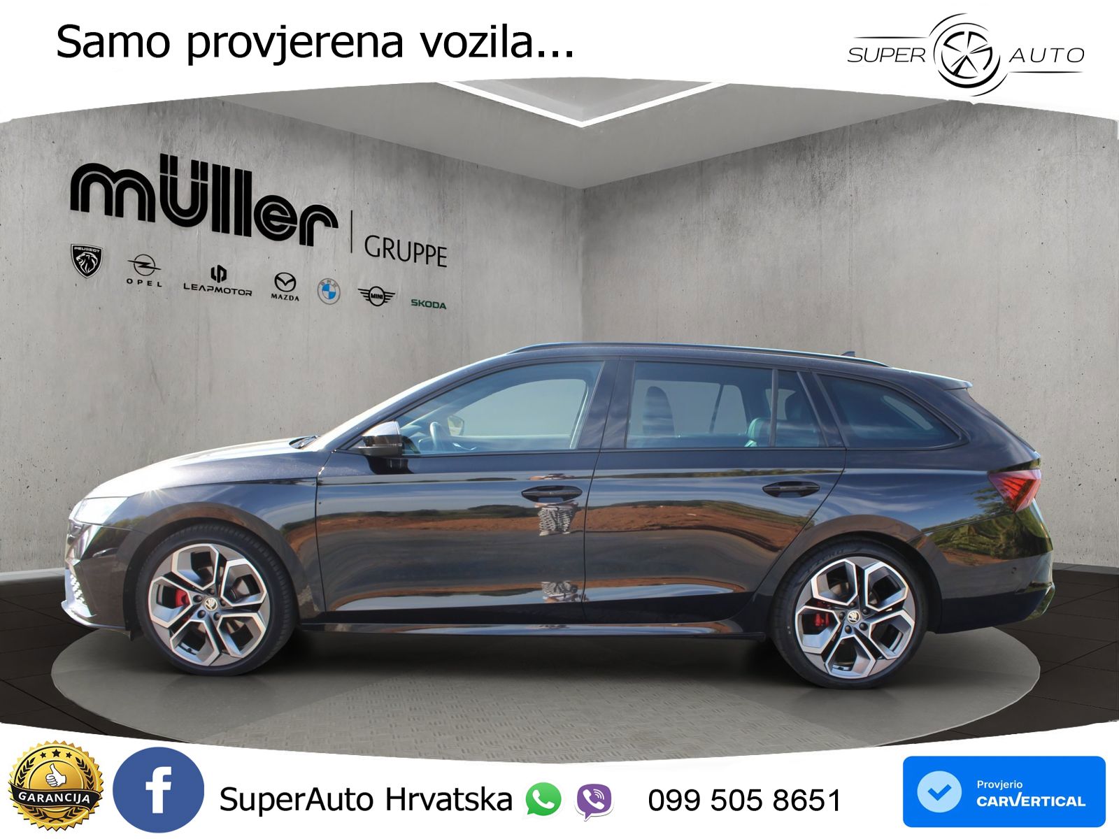 Škoda Octavia Combi RS 2.0 TDI (200 KS) 4x4 DSG LED+GR SJED+ACC