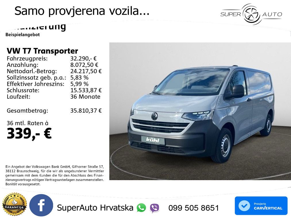 Volkswagen Transporter Kasten 2.0 TDI 110 KS