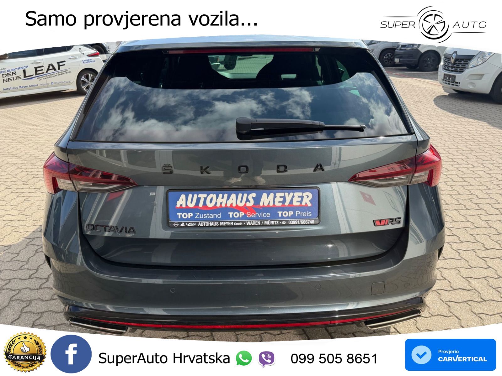 Škoda Octavia Combi RS 2.0 TSI (245 KS) DSG LED+GR SJED+ACC