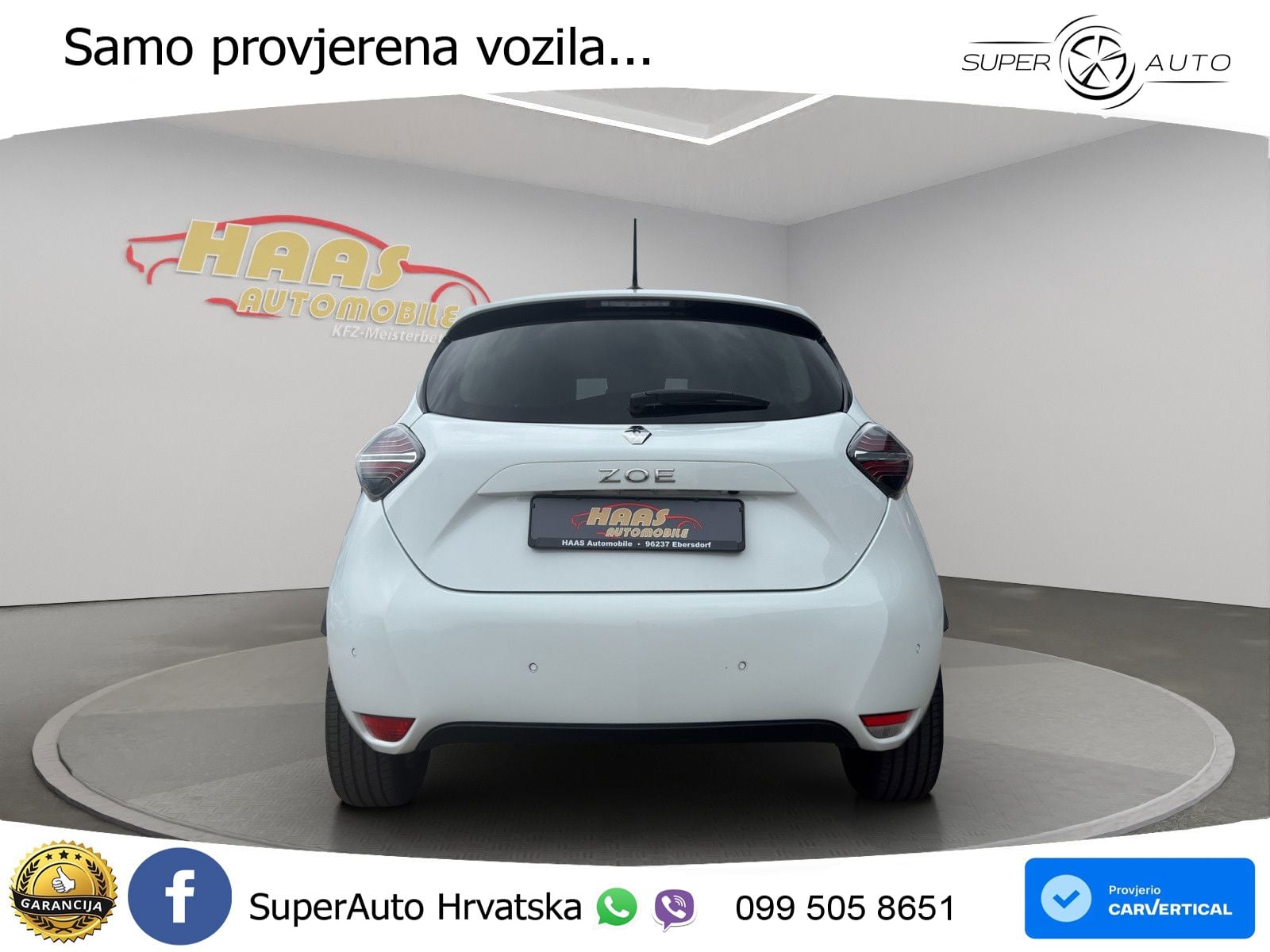 Renault Zoe 52 kWh (135 KS) Electric Techno