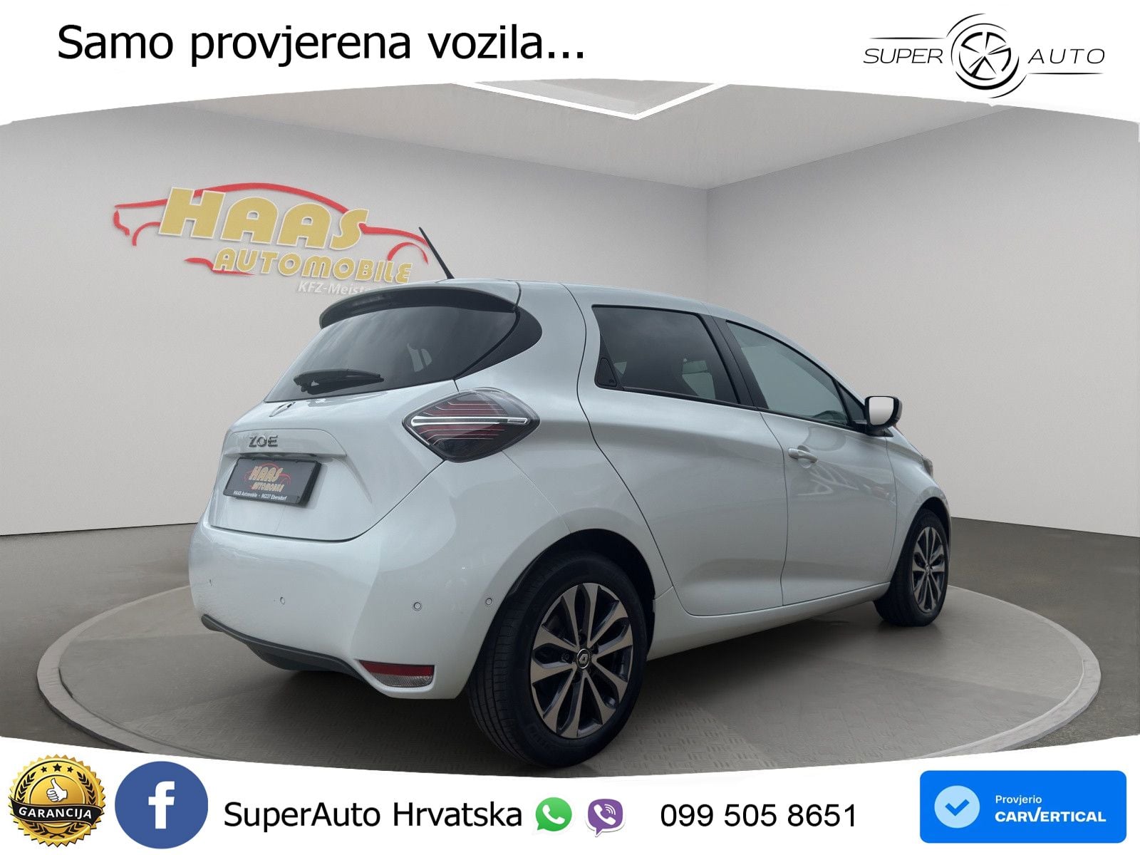 Renault Zoe 52 kWh (135 KS) Electric Techno