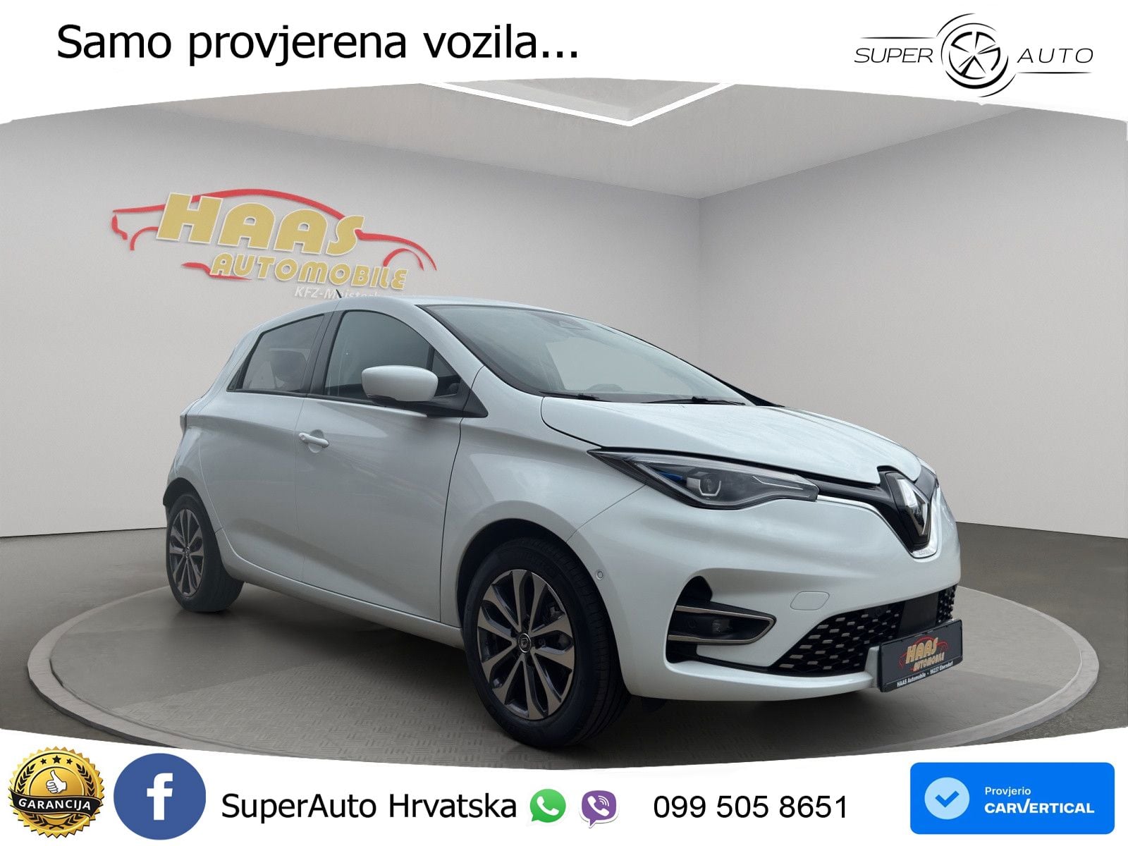 Renault Zoe 52 kWh (135 KS) Electric Techno