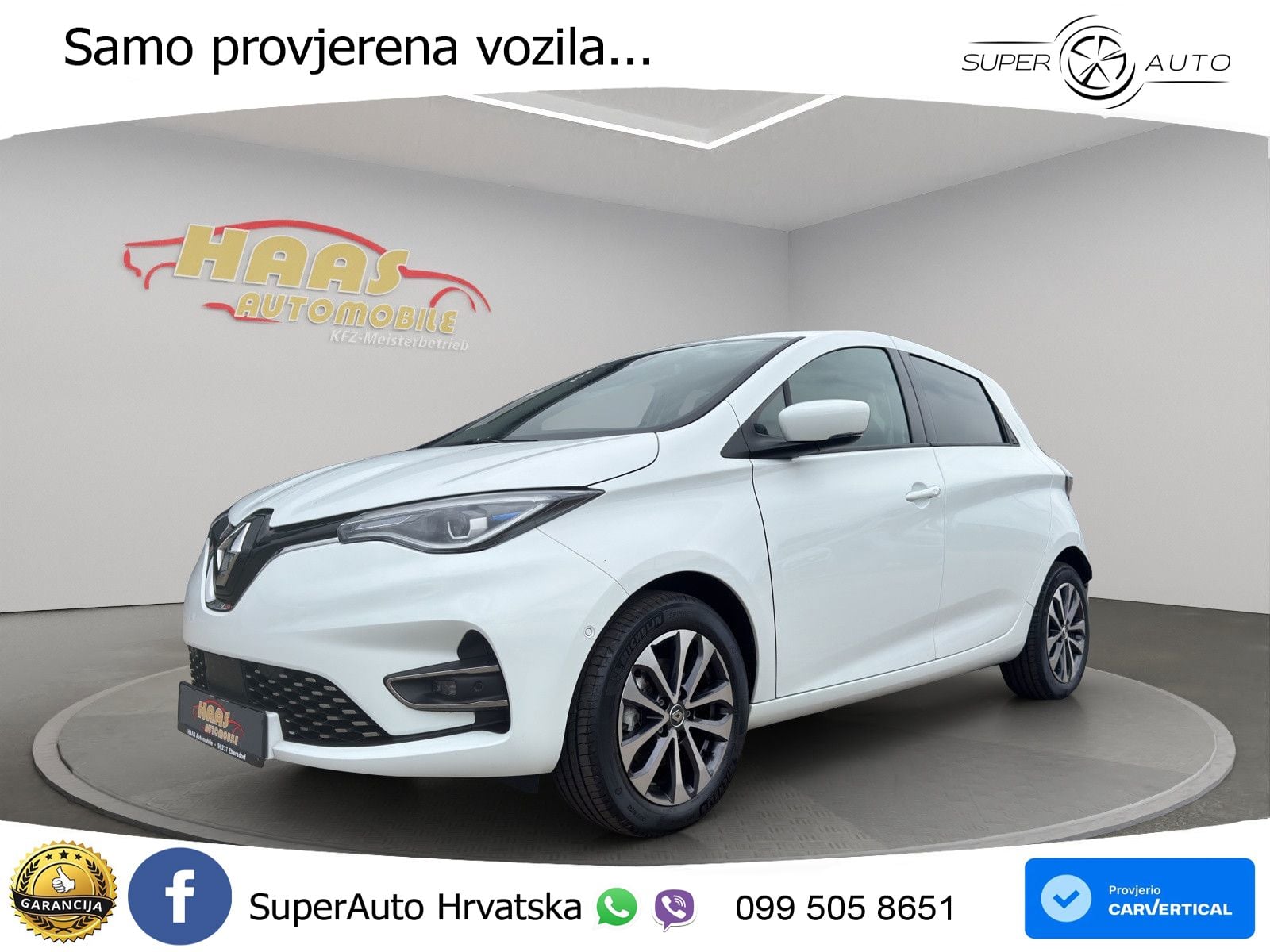 Renault Zoe 52 kWh (135 KS) Electric Techno