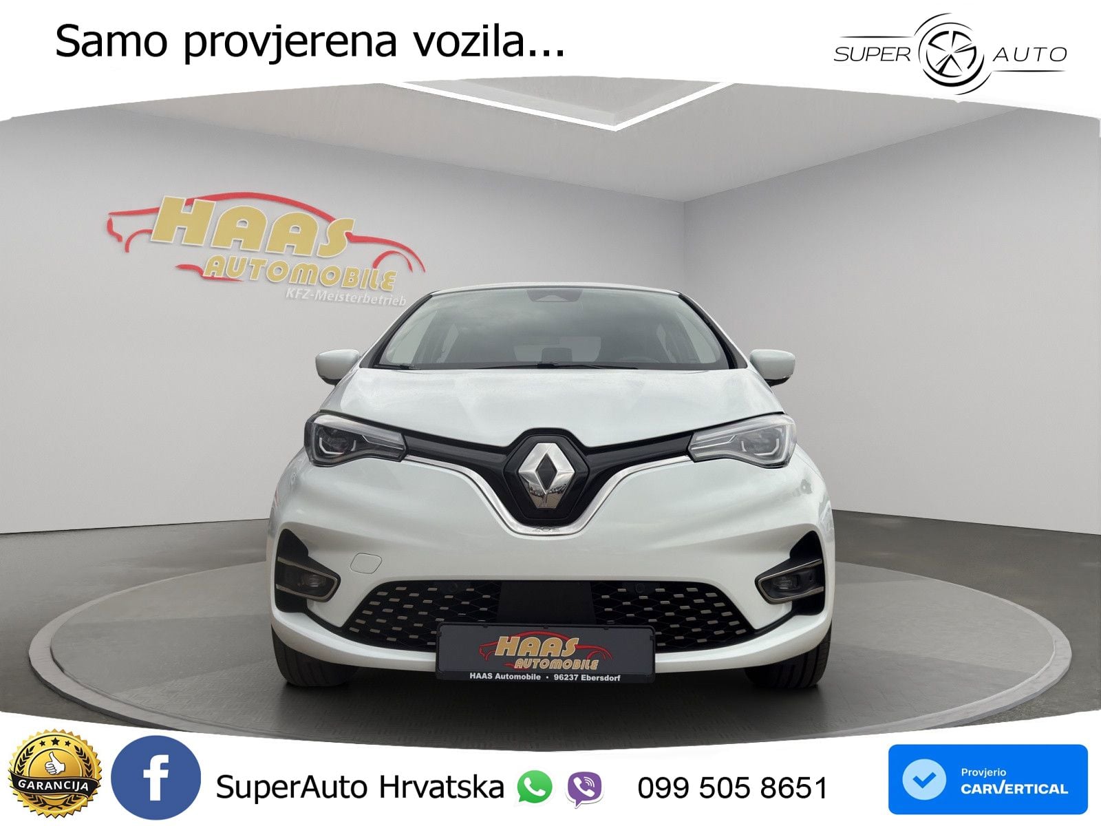 Renault Zoe 52 kWh (135 KS) Electric Techno
