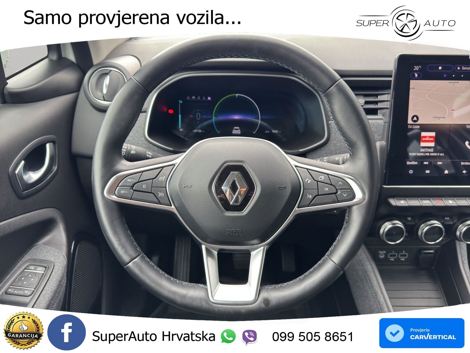 Renault Zoe 52 kWh (135 KS) Electric Techno