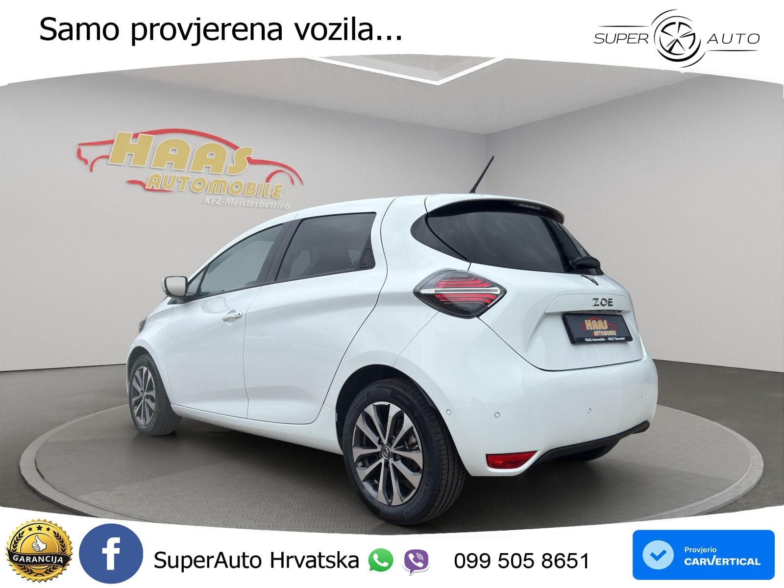 Renault Zoe 52 kWh (135 KS) Electric Techno