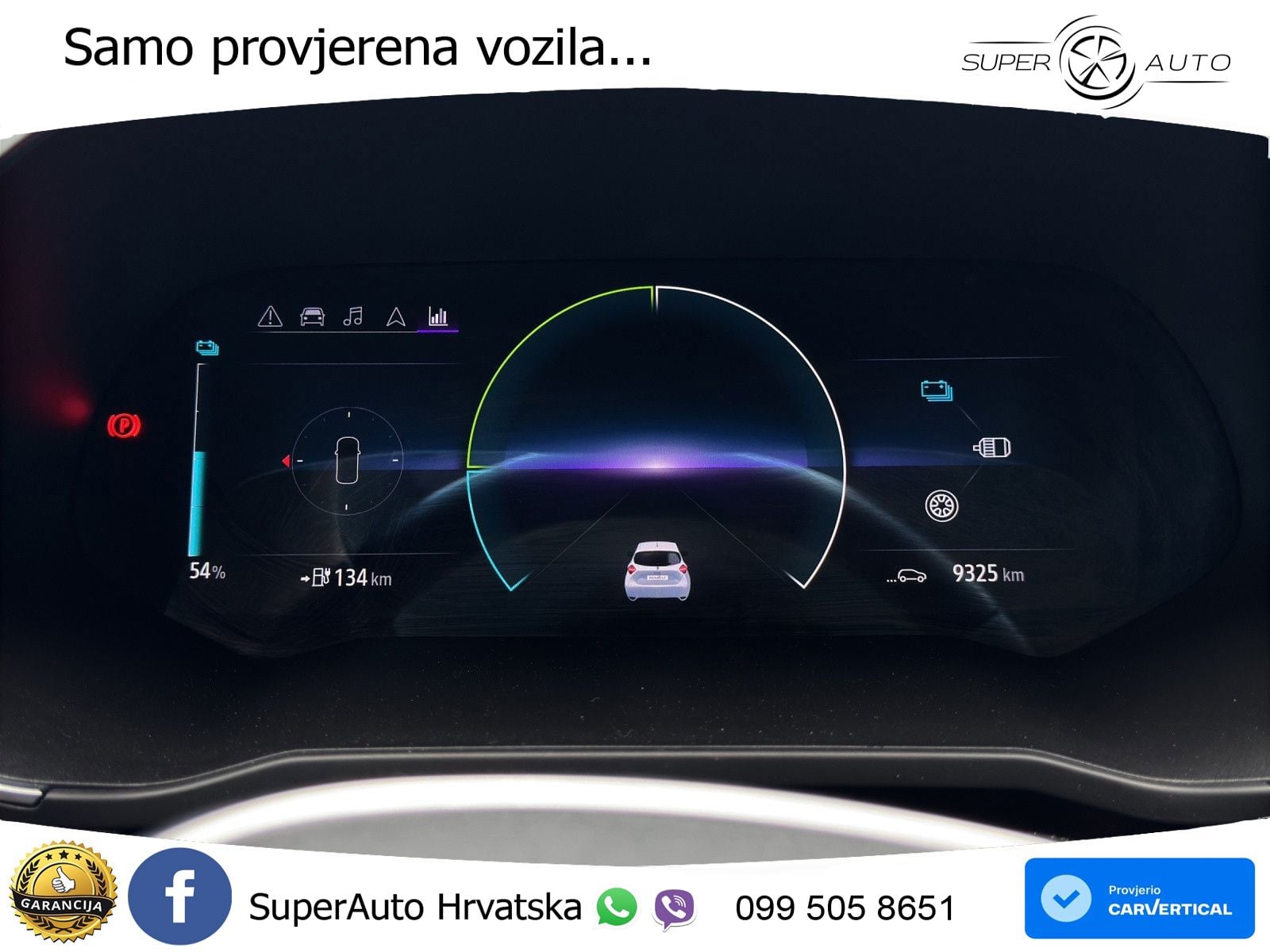 Renault Zoe 52 kWh (135 KS) Electric Techno