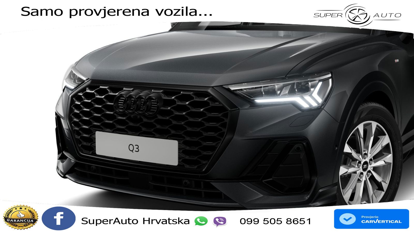 Audi Q3 Sportback 35 TDI (150 KS) S tronic S line LED+GR SJED+ACC