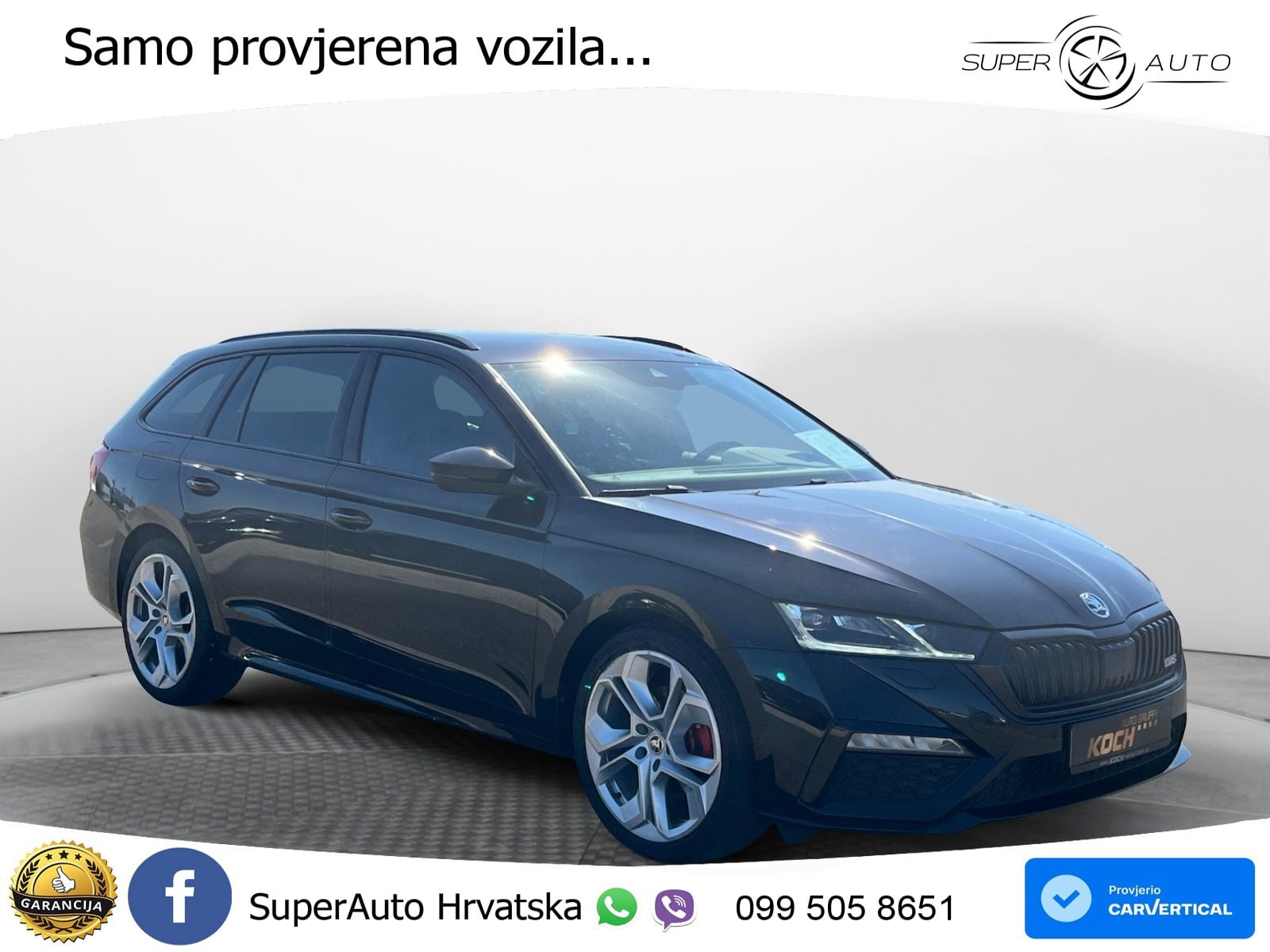 Škoda Octavia Combi RS 2.0 TDI (200 KS) DSG LED+GR SJED+ACC