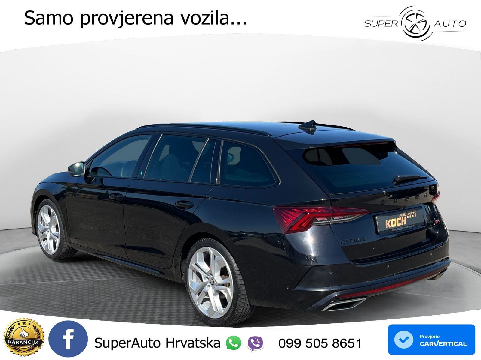 Škoda Octavia Combi RS 2.0 TDI (200 KS) DSG LED+GR SJED+ACC