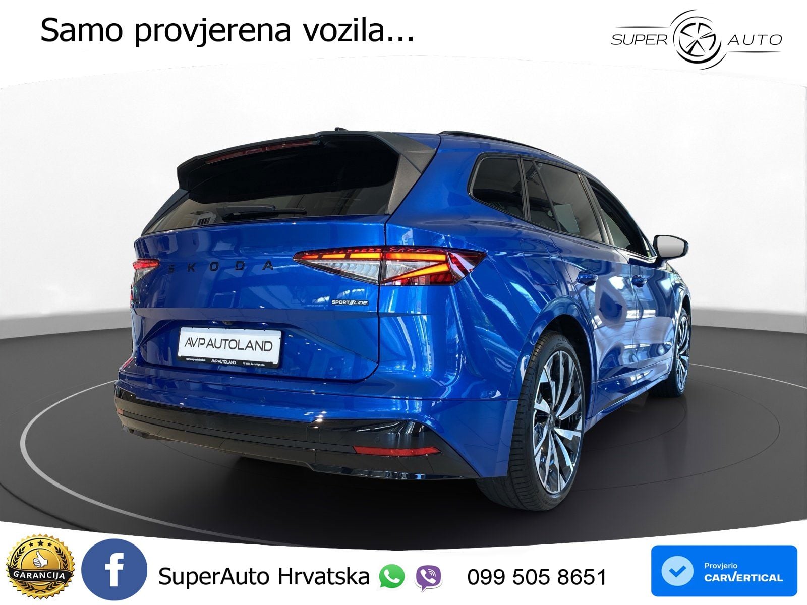 Škoda Enyaq iV RS 82 kWh (340 KS) AWD SportLine LED+GR SJED+ACC