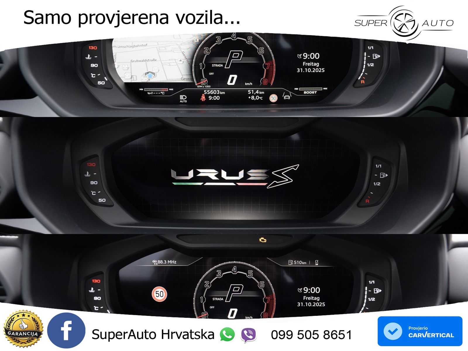 Lamborghini Urus S 4.0 V8 (666 KS) 4WD Automatic LED+GR SJED+ACC
