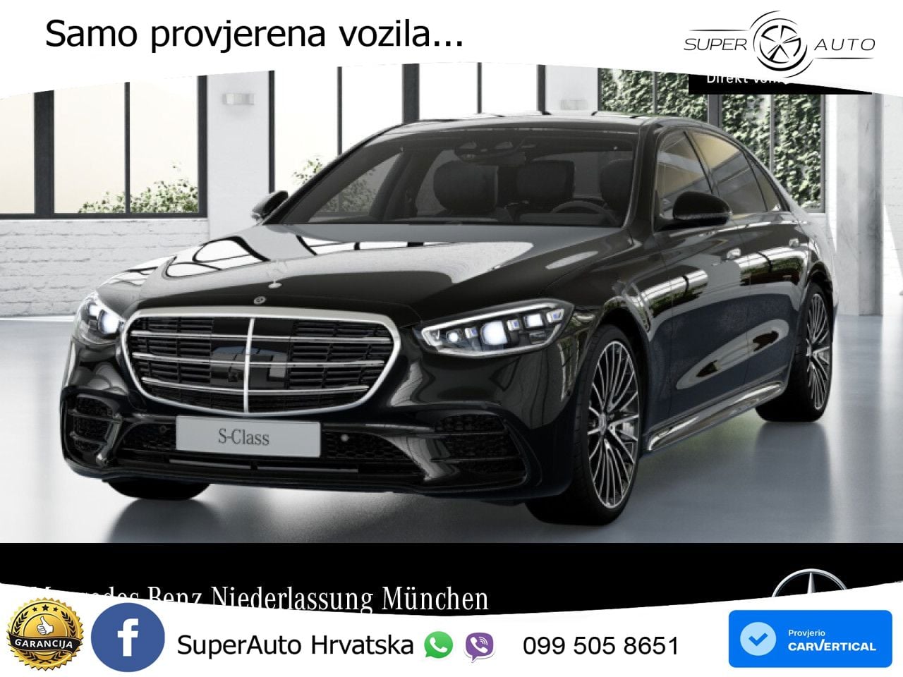 Mercedes S 450d (367 KS) EQ Boost 4MATIC 9G-TRONIC AMG LED+GR SJED+ACC