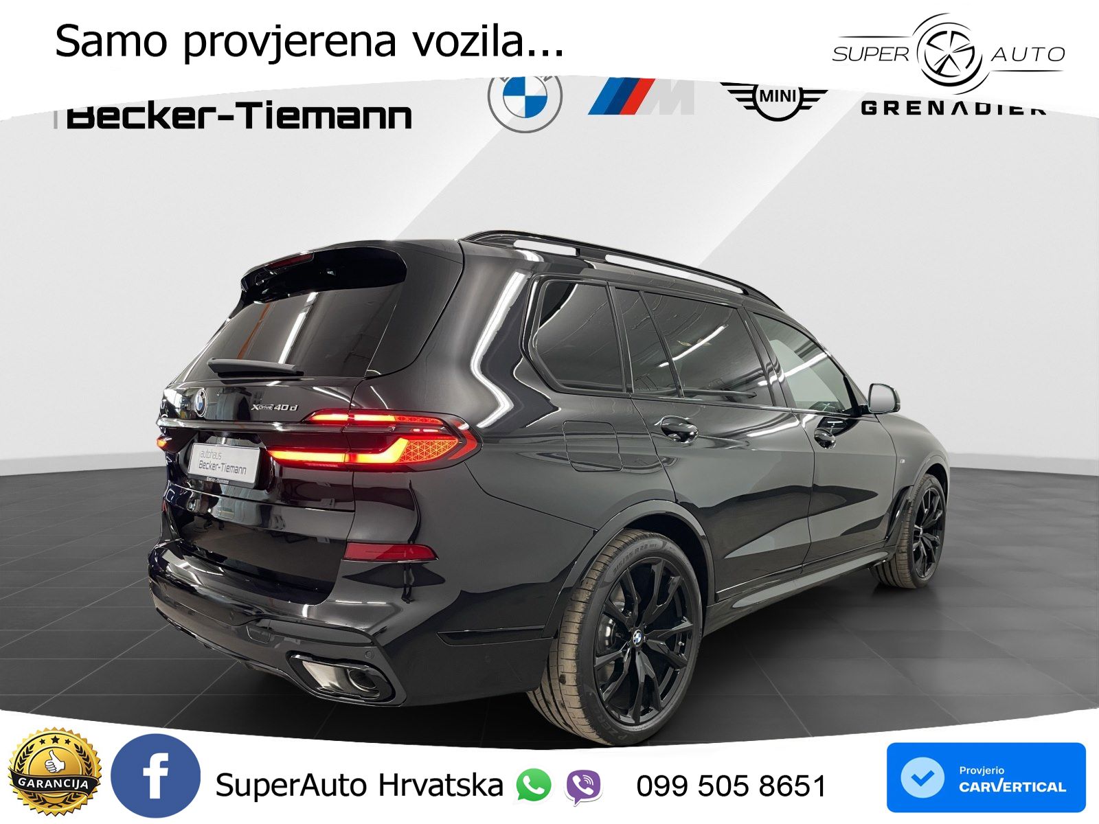 BMW X7 40d (352 KS) xDrive Steptronic ZRAČNI+ACC+GR SJED+KAM+PANO