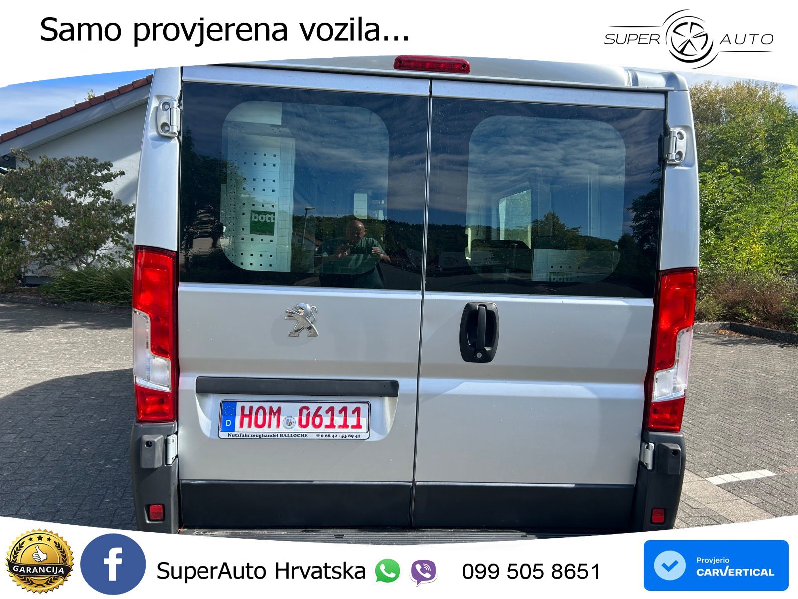 Peugeot Boxer 2,0HDI 54Tkm Klima AHK 2,5to . 1HD Tüv neu 120 KS