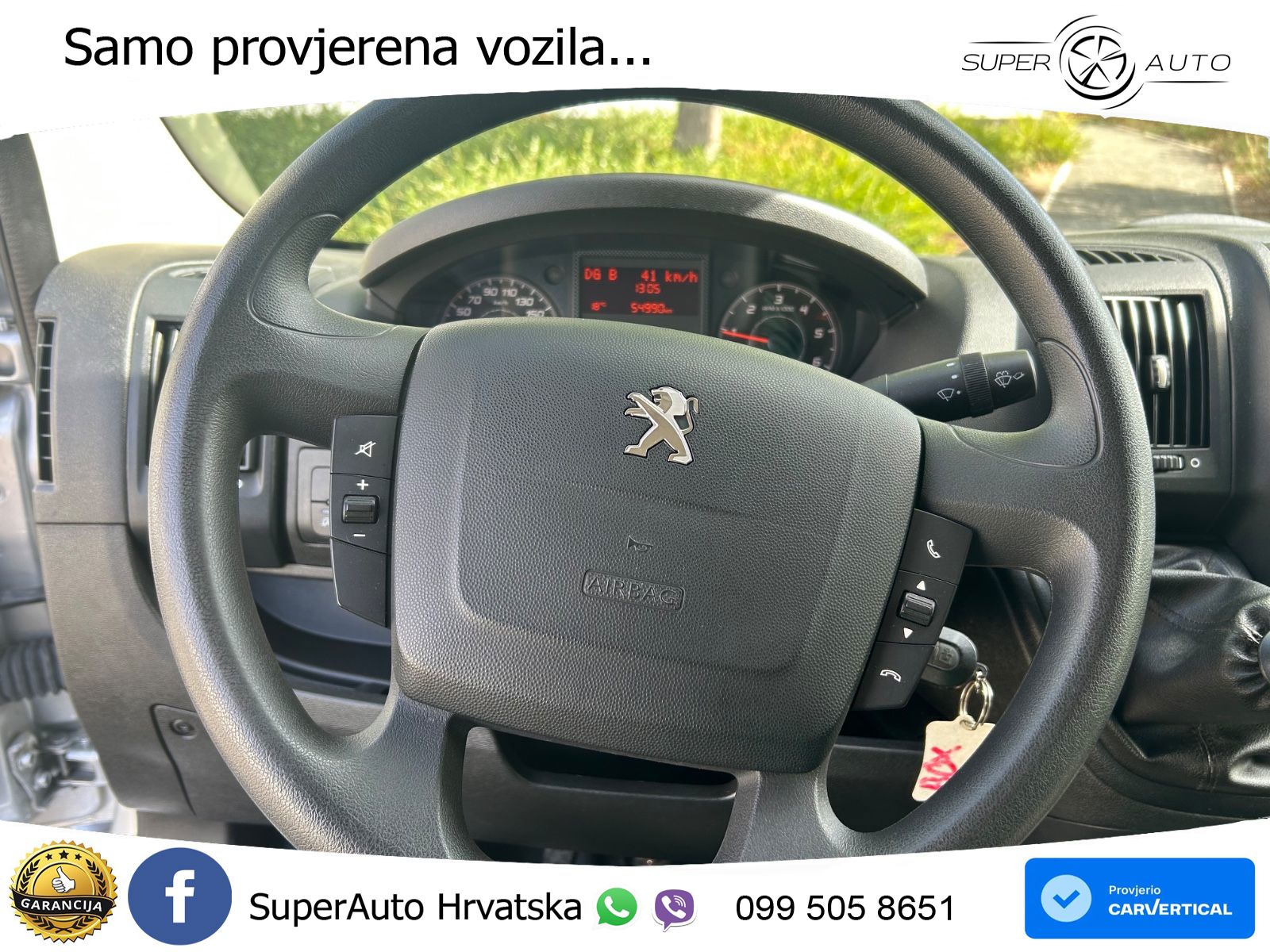 Peugeot Boxer 2,0HDI 54Tkm Klima AHK 2,5to . 1HD Tüv neu 120 KS
