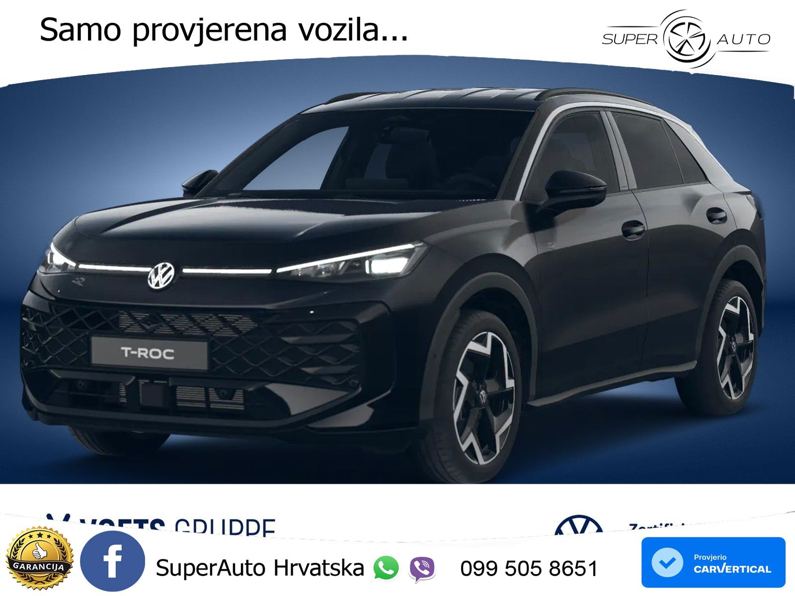 Volkswagen T-Roc 1.5 TSI (150 KS) DSG R-Line MATRIX+GR SJED+KAM