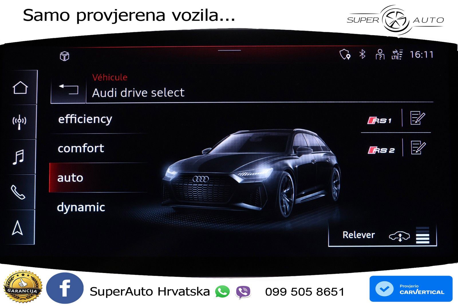 Audi RS6 Avant 4.0 TFSI V8 performance (630 KS)  quattro tiptronic LED+GR SJED+ACC