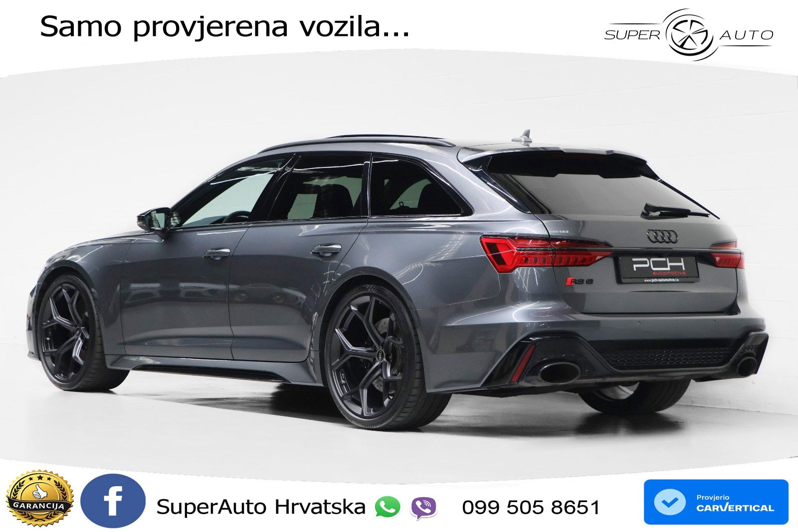 Audi RS6 Avant 4.0 TFSI V8 performance (630 KS)  quattro tiptronic LED+GR SJED+ACC
