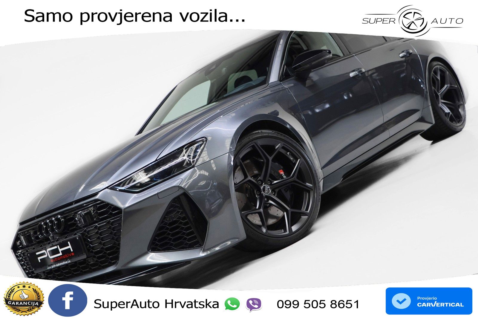 Audi RS6 Avant 4.0 TFSI V8 performance (630 KS)  quattro tiptronic LED+GR SJED+ACC