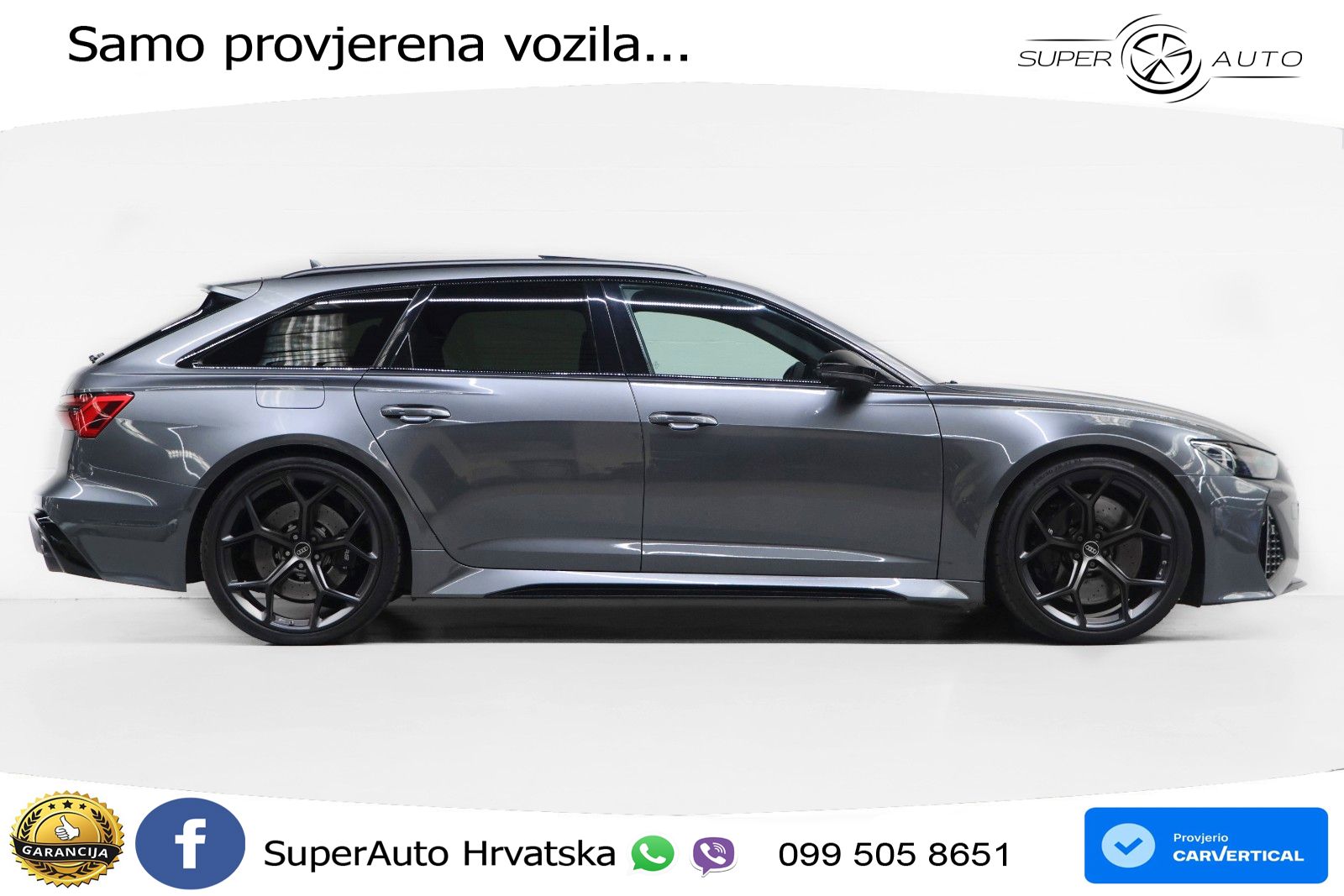 Audi RS6 Avant 4.0 TFSI V8 performance (630 KS)  quattro tiptronic LED+GR SJED+ACC