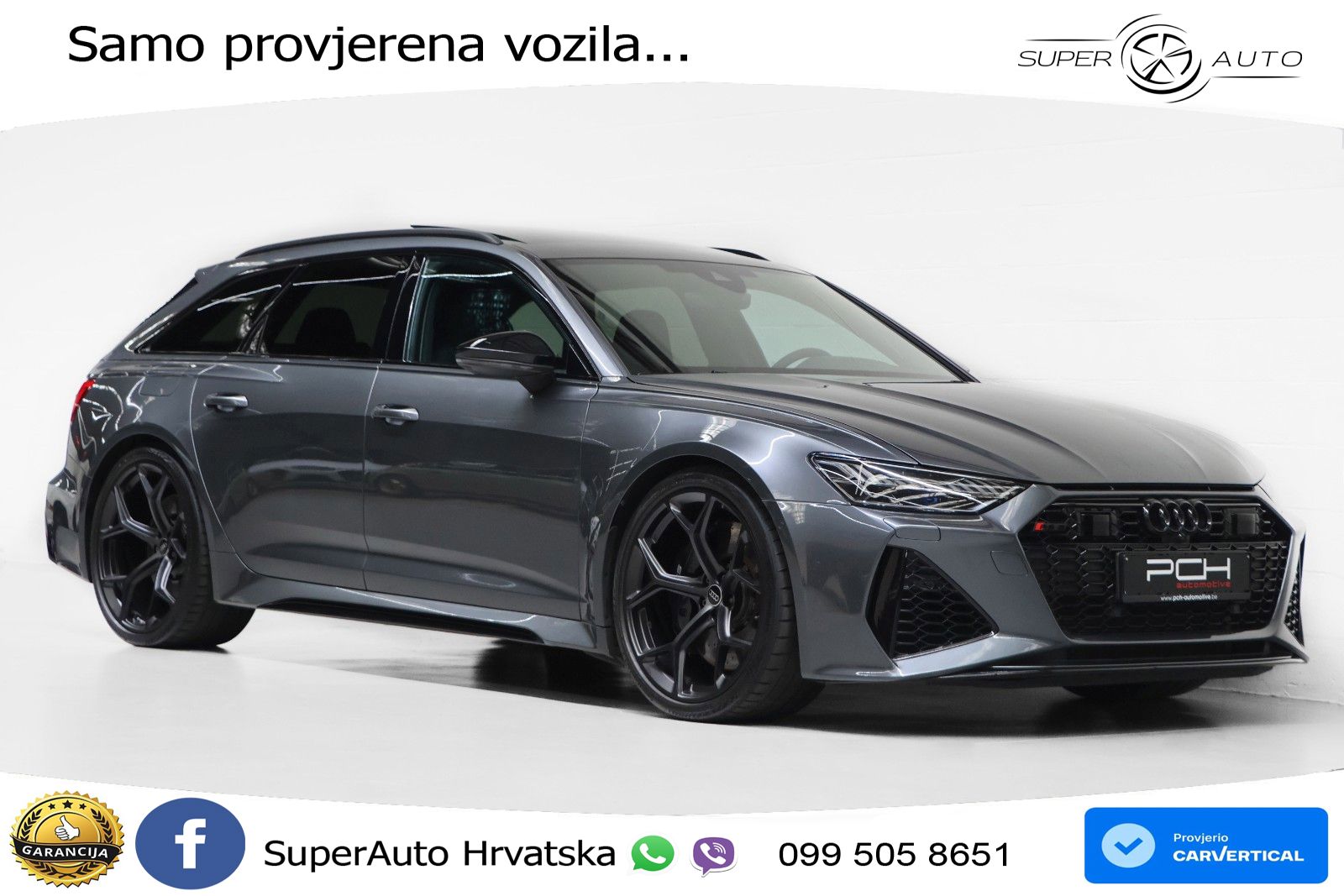 Audi RS6 Avant 4.0 TFSI V8 performance (630 KS)  quattro tiptronic LED+GR SJED+ACC