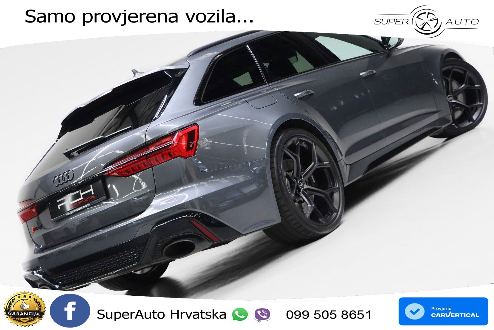 Audi RS6 Avant 4.0 TFSI V8 performance (630 KS)  quattro tiptronic LED+GR SJED+ACC