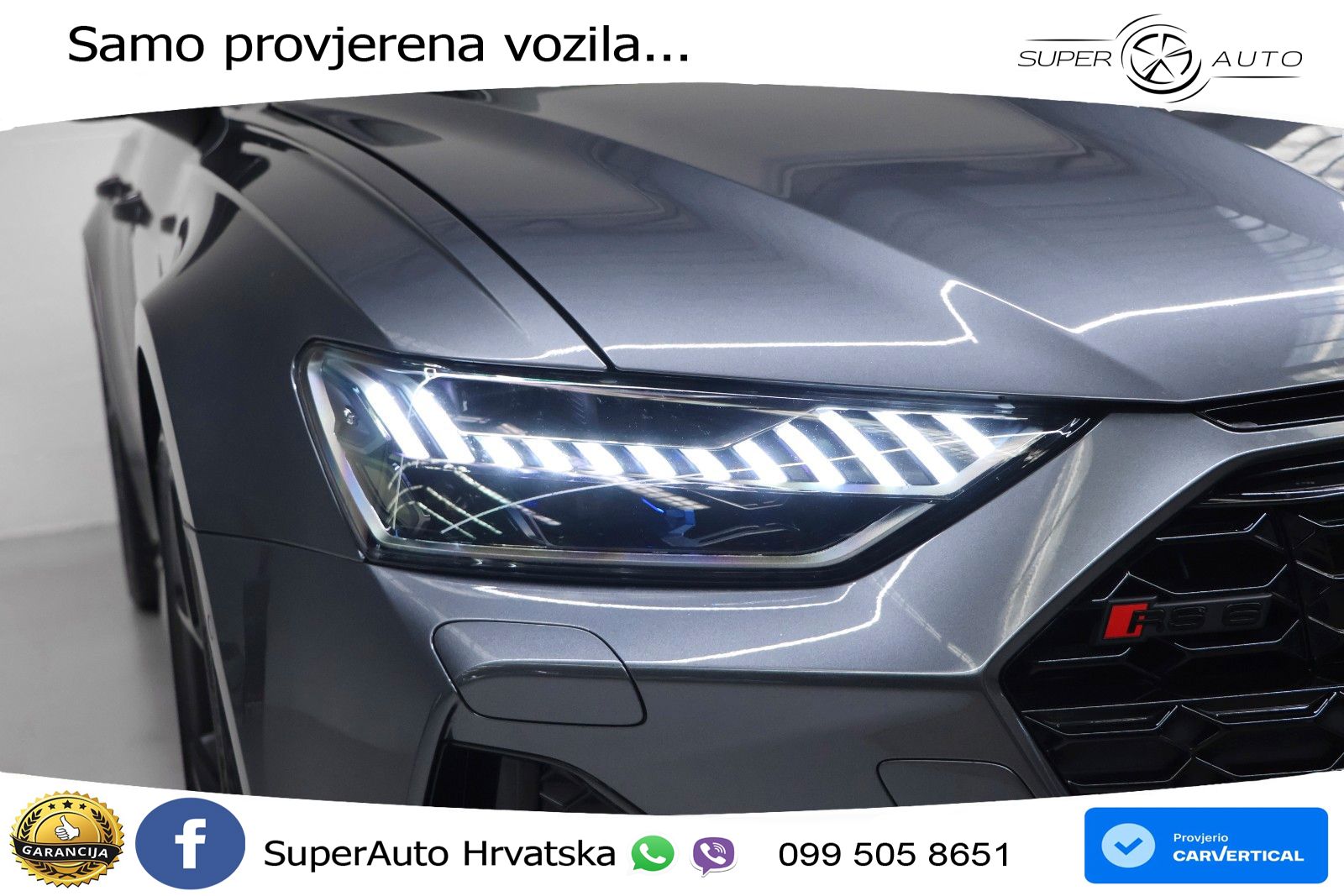 Audi RS6 Avant 4.0 TFSI V8 performance (630 KS)  quattro tiptronic LED+GR SJED+ACC