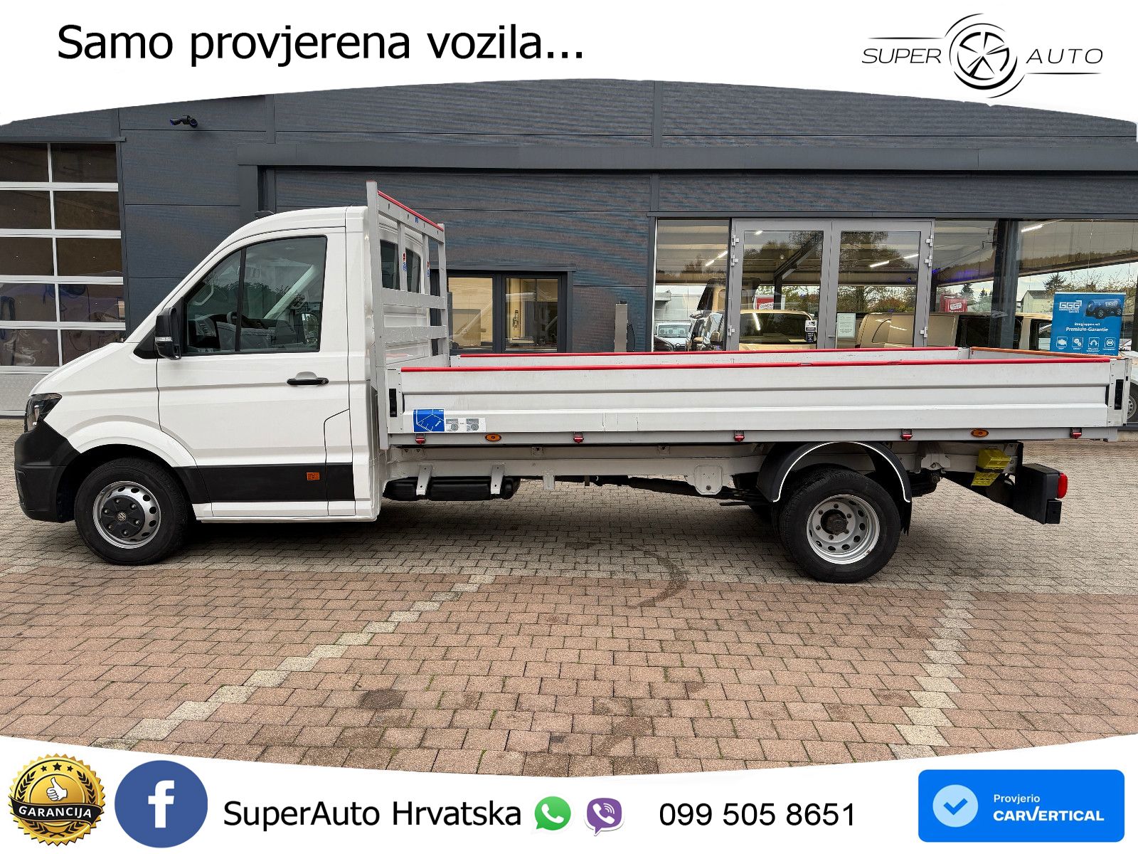 Volkswagen CrafterPritsche 35 lang XXL RWD A/C AHK 3,5T 177 KS