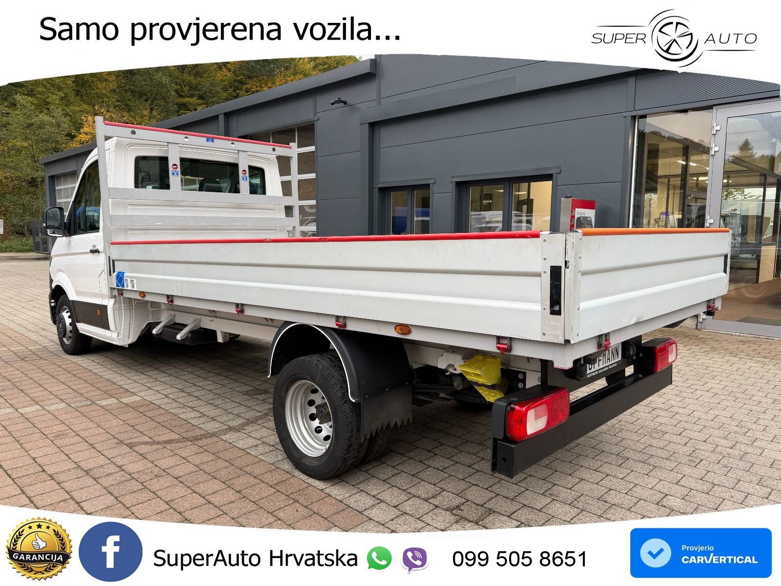 Volkswagen CrafterPritsche 35 lang XXL RWD A/C AHK 3,5T 177 KS