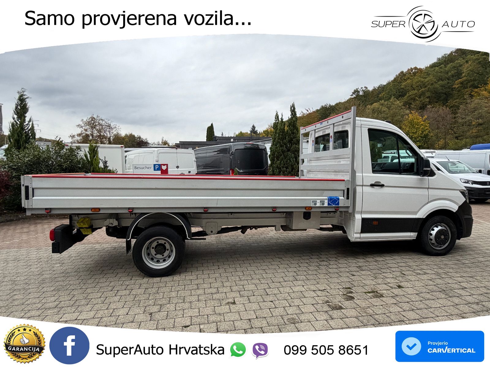 Volkswagen CrafterPritsche 35 lang XXL RWD A/C AHK 3,5T 177 KS