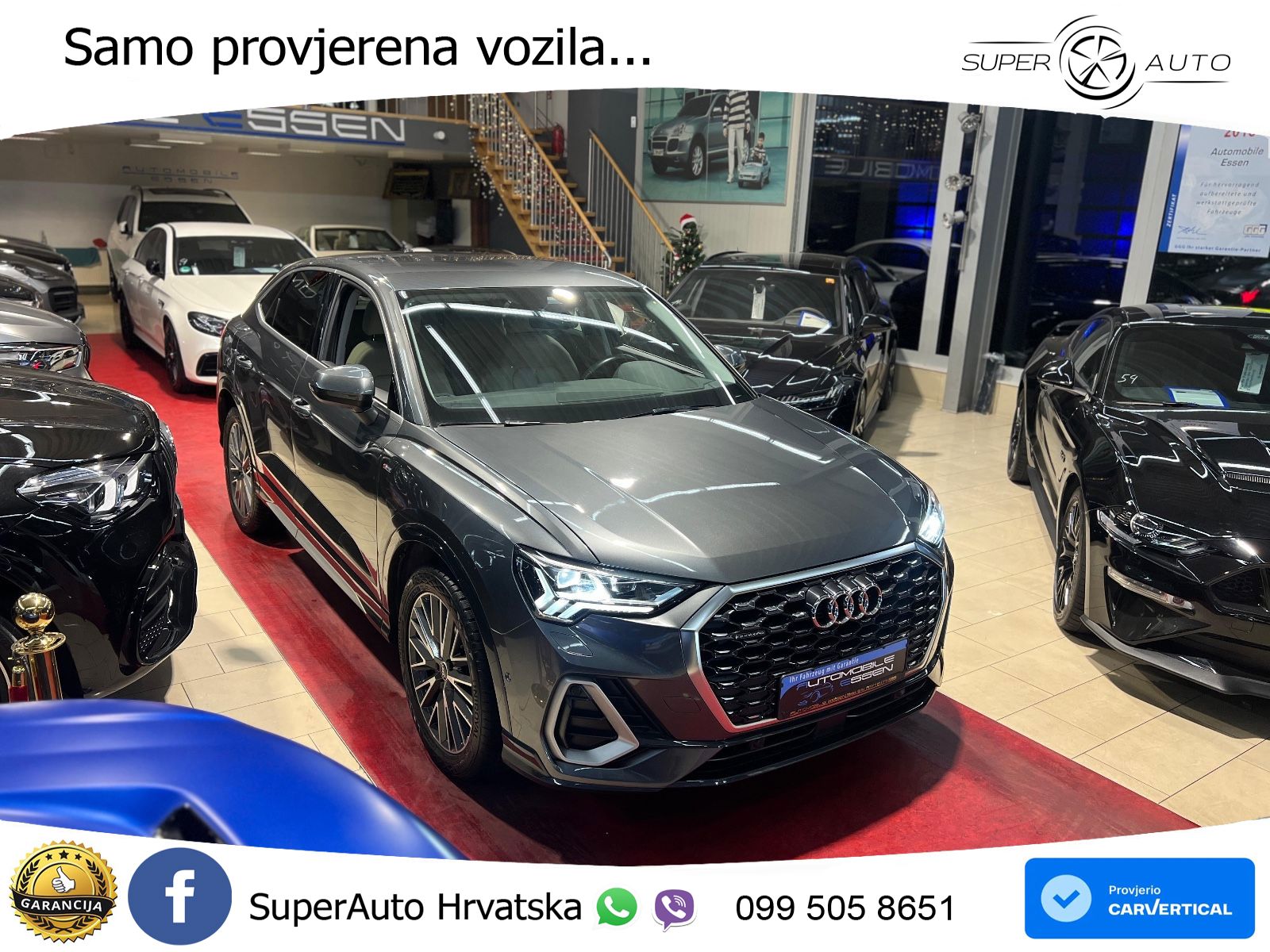 Audi Q3 II Sportback 45 TFSI (230 KS) quattro S tronic S line MATRIX+GR SJED+KAM