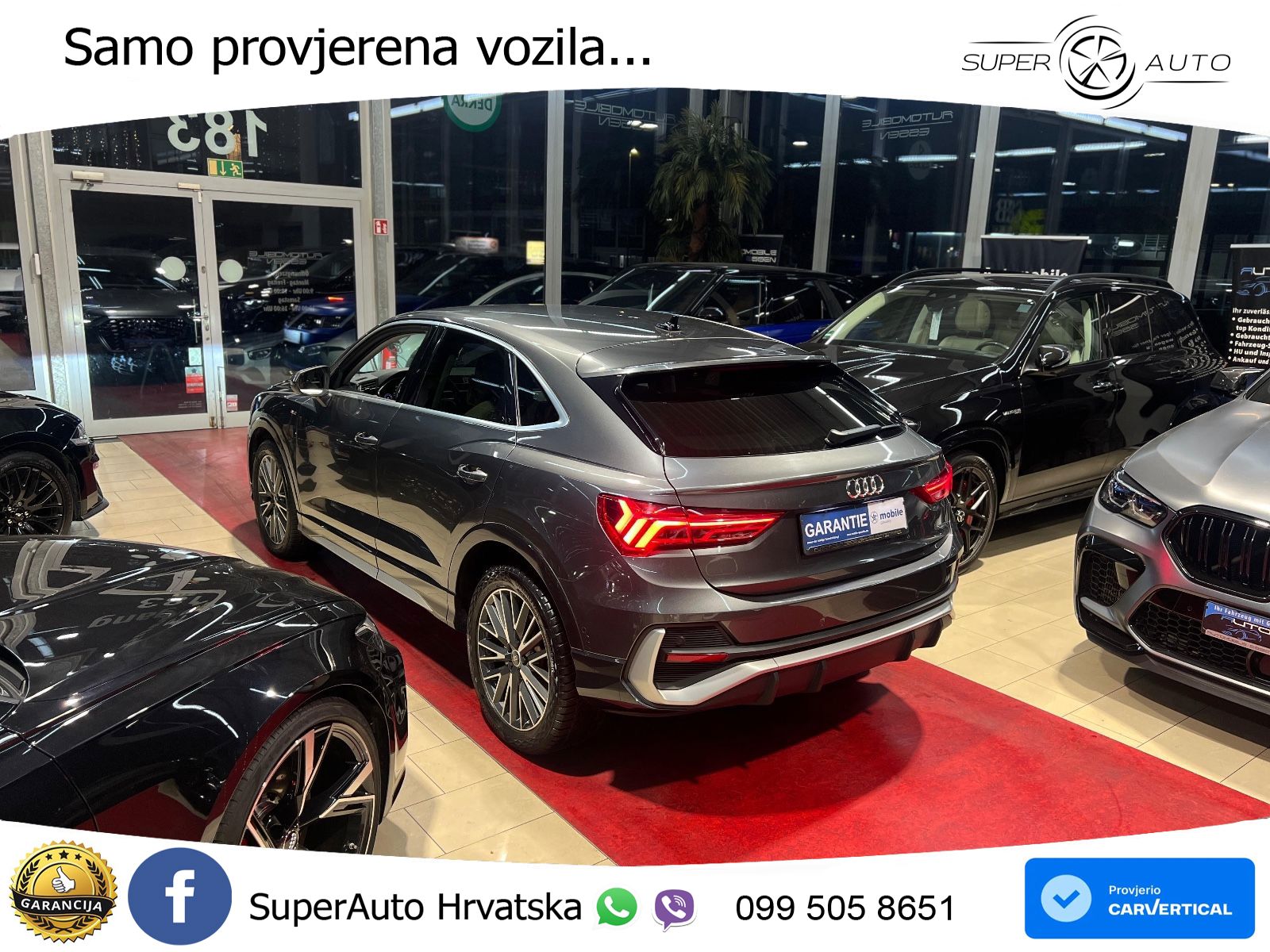 Audi Q3 II Sportback 45 TFSI (230 KS) quattro S tronic S line MATRIX+GR SJED+KAM