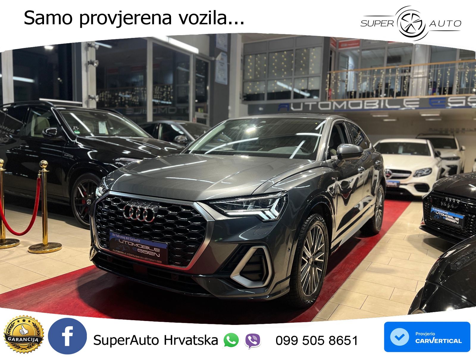 Audi Q3 II Sportback 45 TFSI (230 KS) quattro S tronic S line MATRIX+GR SJED+KAM