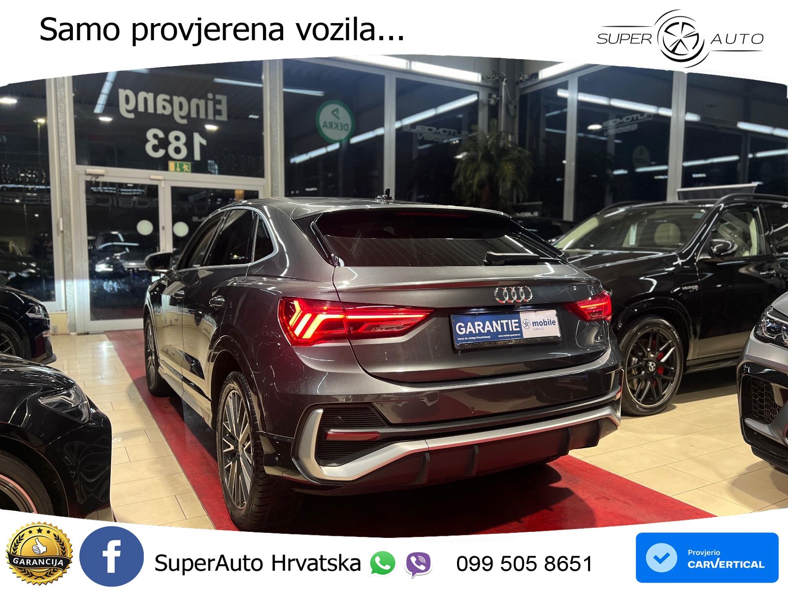 Audi Q3 II Sportback 45 TFSI (230 KS) quattro S tronic S line MATRIX+GR SJED+KAM