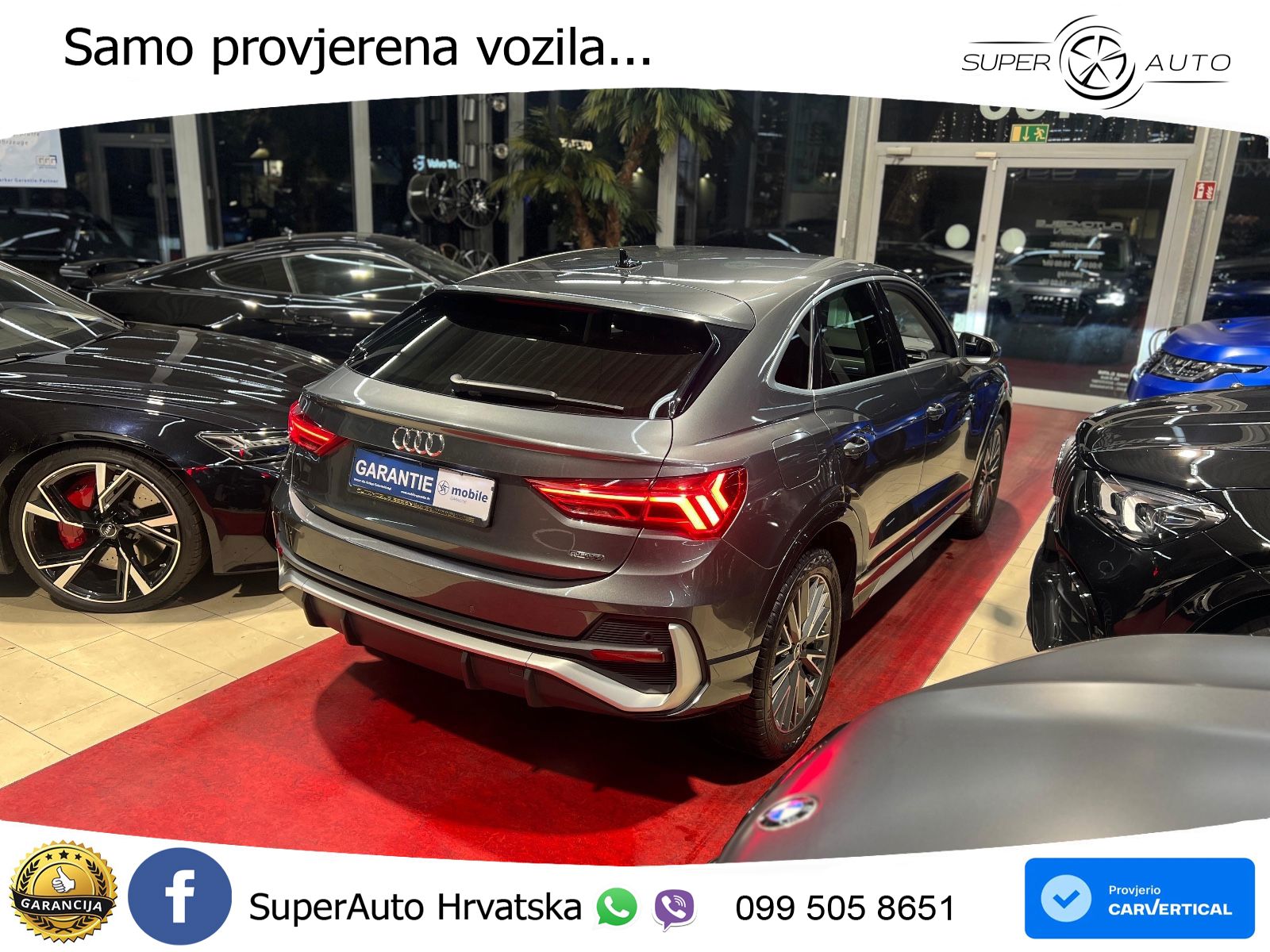 Audi Q3 II Sportback 45 TFSI (230 KS) quattro S tronic S line MATRIX+GR SJED+KAM
