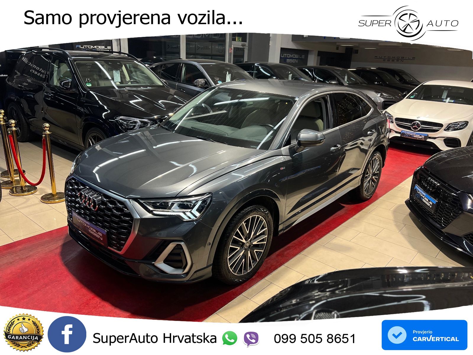 Audi Q3 II Sportback 45 TFSI (230 KS) quattro S tronic S line MATRIX+GR SJED+KAM