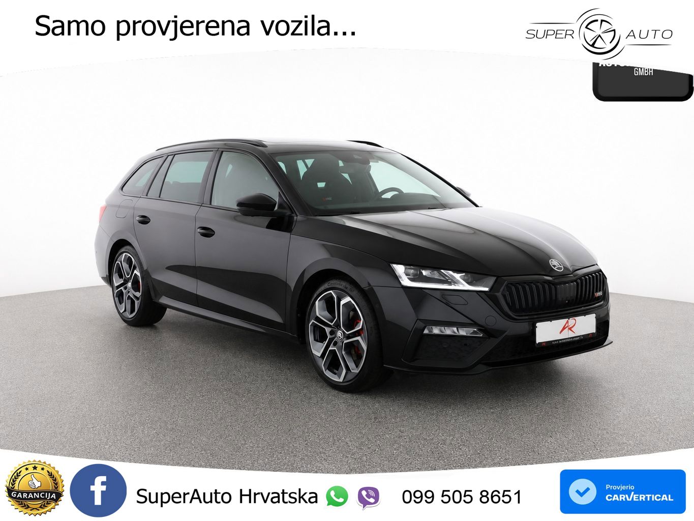 Škoda Octavia Combi RS 2.0 TDI (200 KS) 4x4 DSG LED+GR SJED+ACC