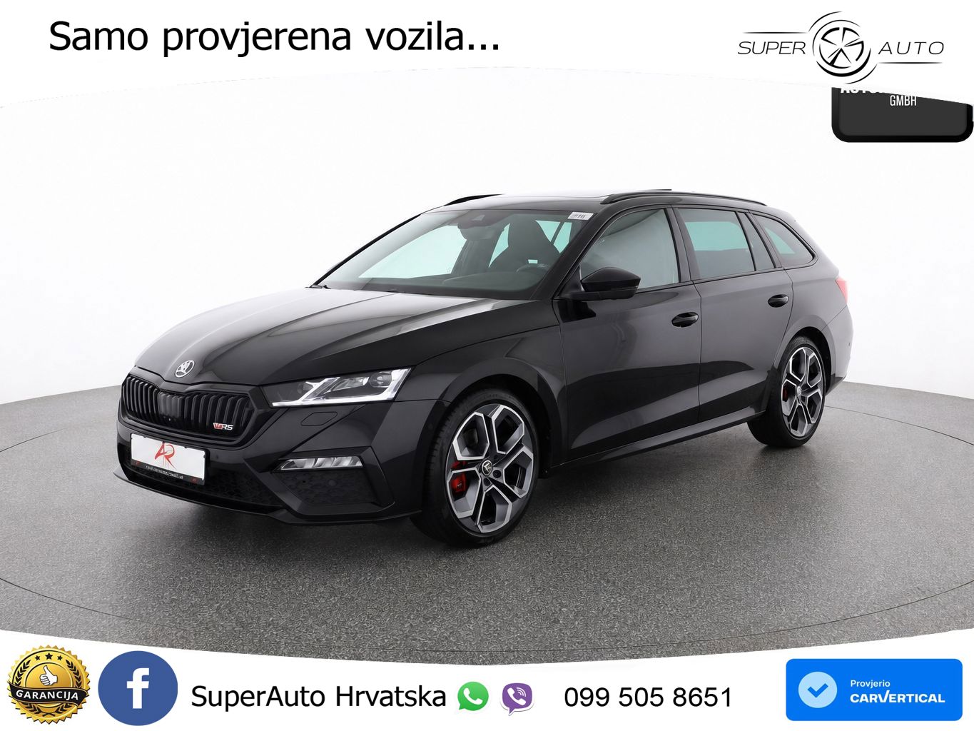Škoda Octavia Combi RS 2.0 TDI (200 KS) 4x4 DSG LED+GR SJED+ACC