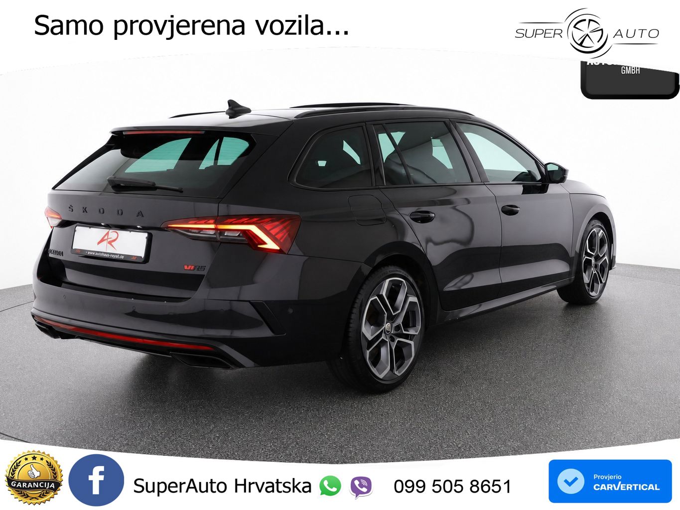 Škoda Octavia Combi RS 2.0 TDI (200 KS) 4x4 DSG LED+GR SJED+ACC