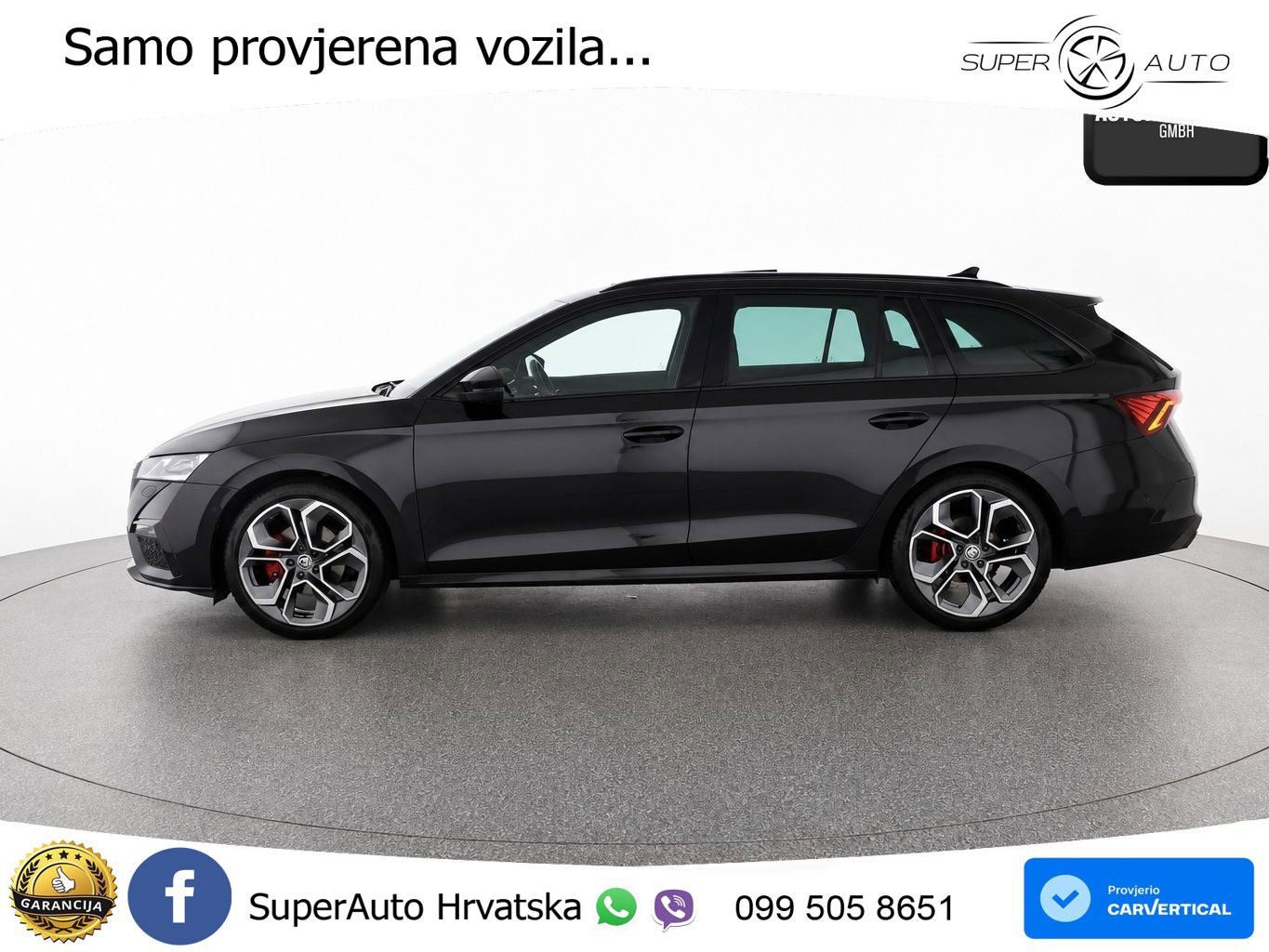 Škoda Octavia Combi RS 2.0 TDI (200 KS) 4x4 DSG LED+GR SJED+ACC