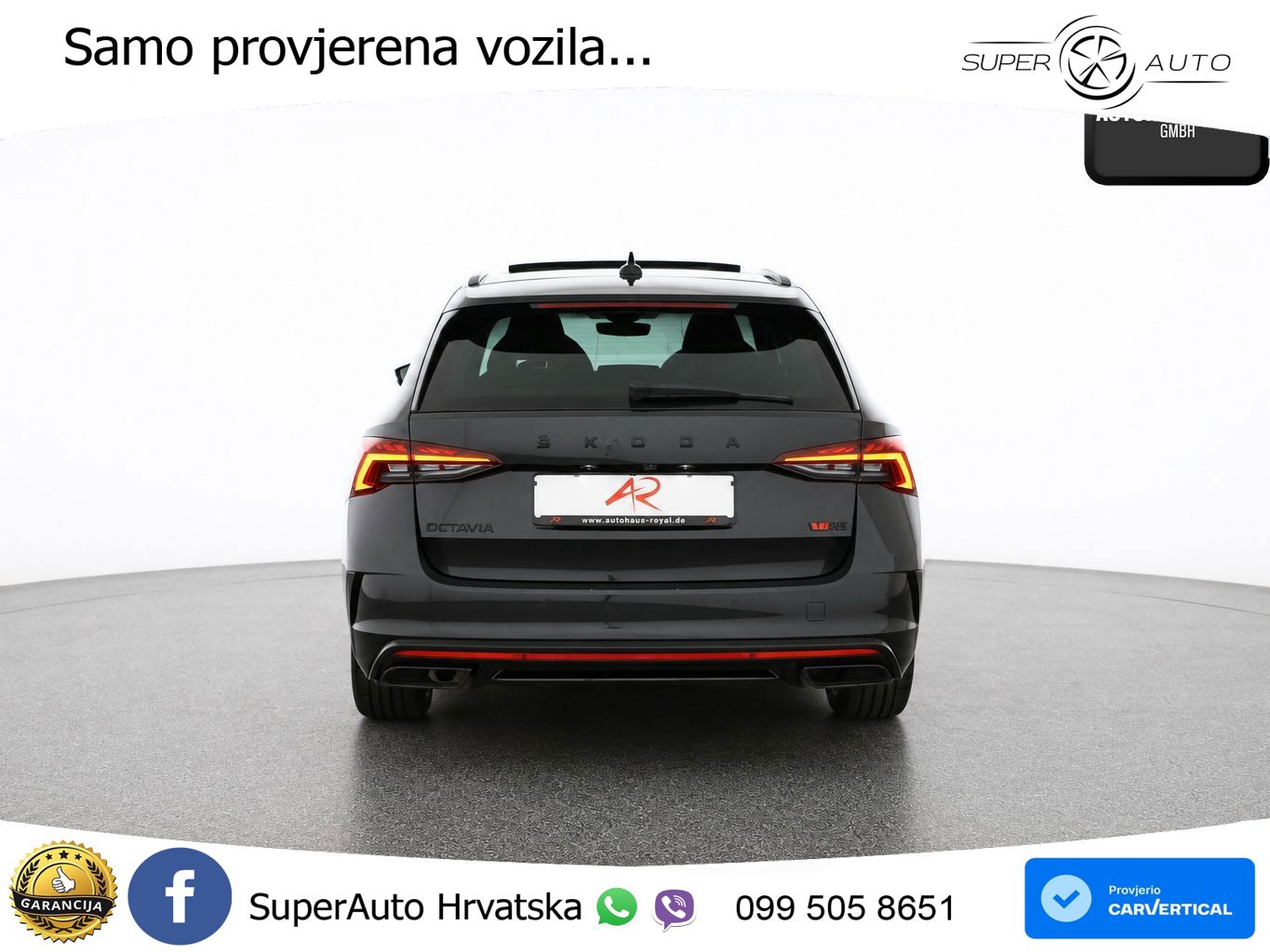 Škoda Octavia Combi RS 2.0 TDI (200 KS) 4x4 DSG LED+GR SJED+ACC