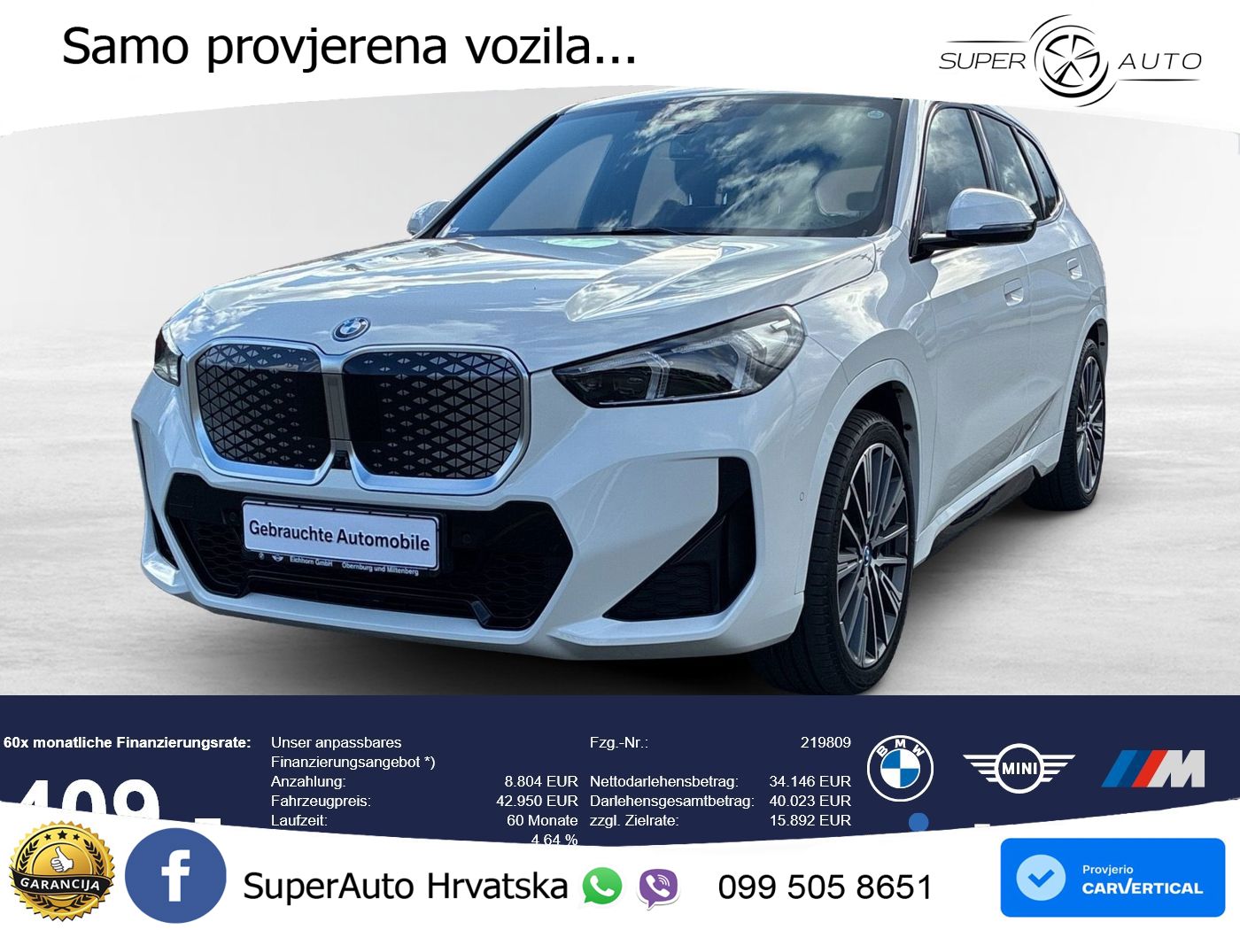 BMW iX1 68 kWh (313 KS) xDrive30 M Sport