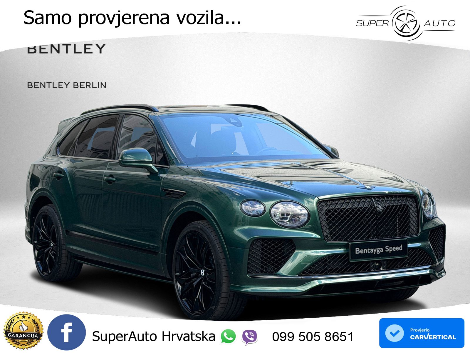 Bentley Bentayga Speed 4.0 V8 (650 KS) AWD Automatic LED+GR SJED+ACC